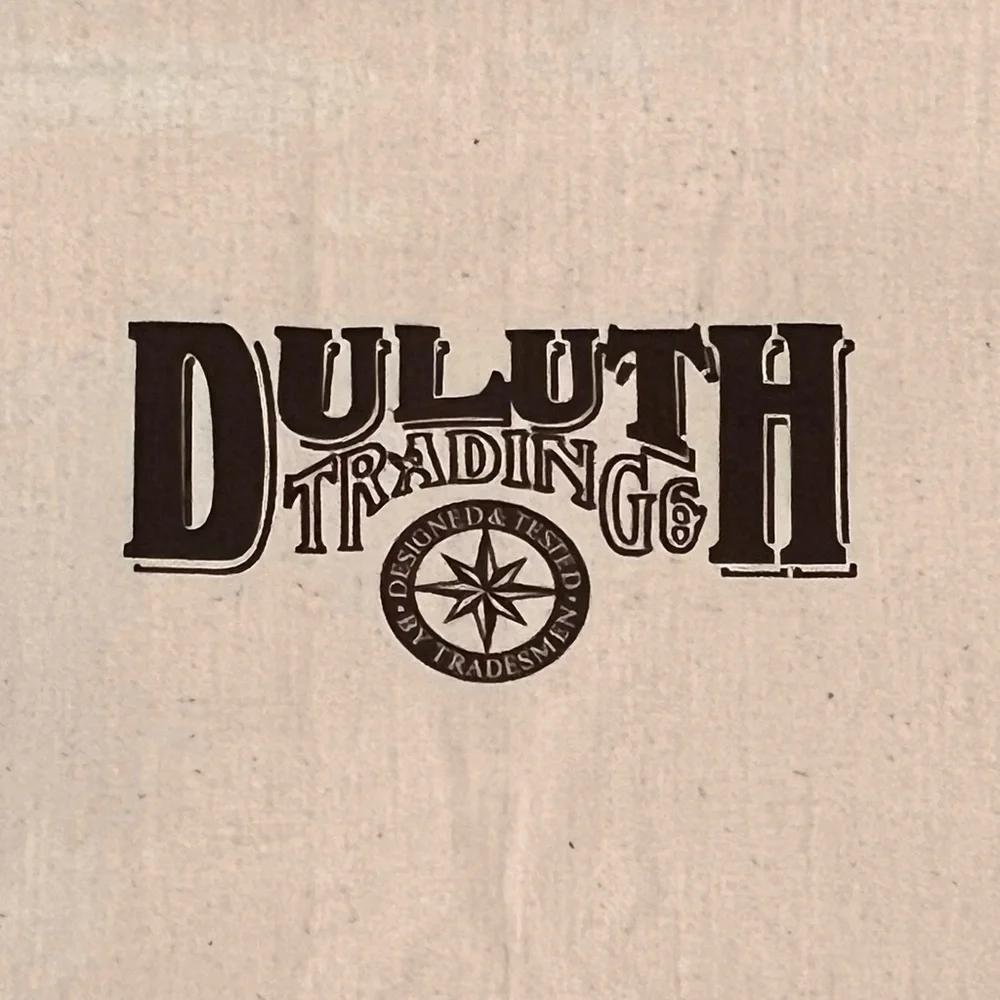 Duluth Trading Co Canvas Drawstring Laundry Dust Bag XL  OD 16 X 32” NWOT Cream